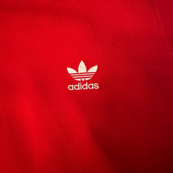 ADIDAS ORIGINALS Women Red Solid 3 Stripe T-shirt - Picture 5 of 5
